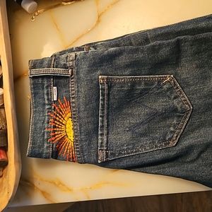 Mother tomcat ankle high rise